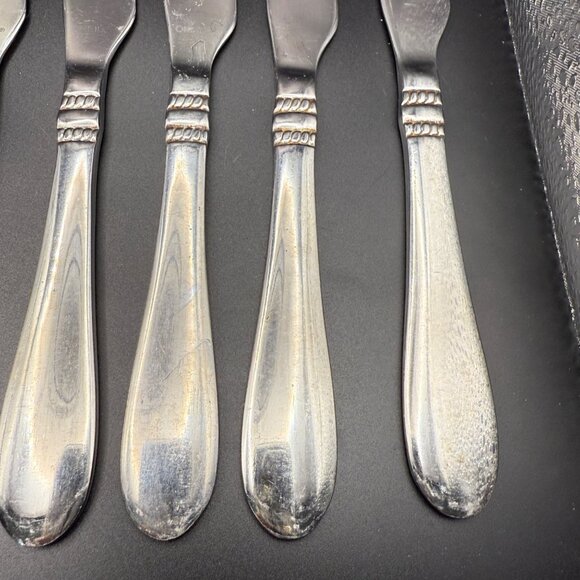 Oneida Avondale II Stainless Steel Butter Knives Set Of 9 Vintage - Picture 4 of 5